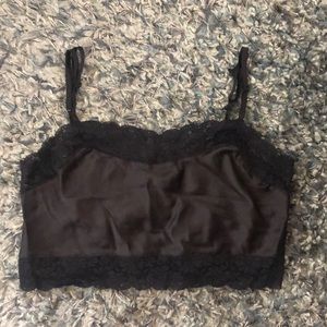 Black brandy Melville lace top